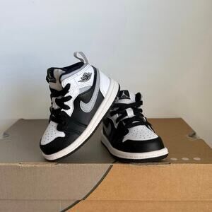 Nike Air Jordan 1 Mid ‘White Shadow Grey’ Toddler Sneakers- SZ 5 C